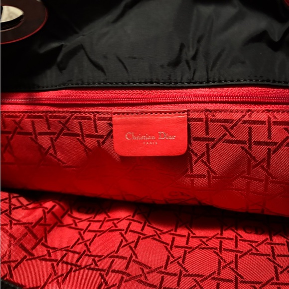 Christian Dior Cannage Lady Dior tote bag in black nylon. **Steal Price!!!** - Picture 8 of 11